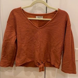 Burnt orange Madewell sweater